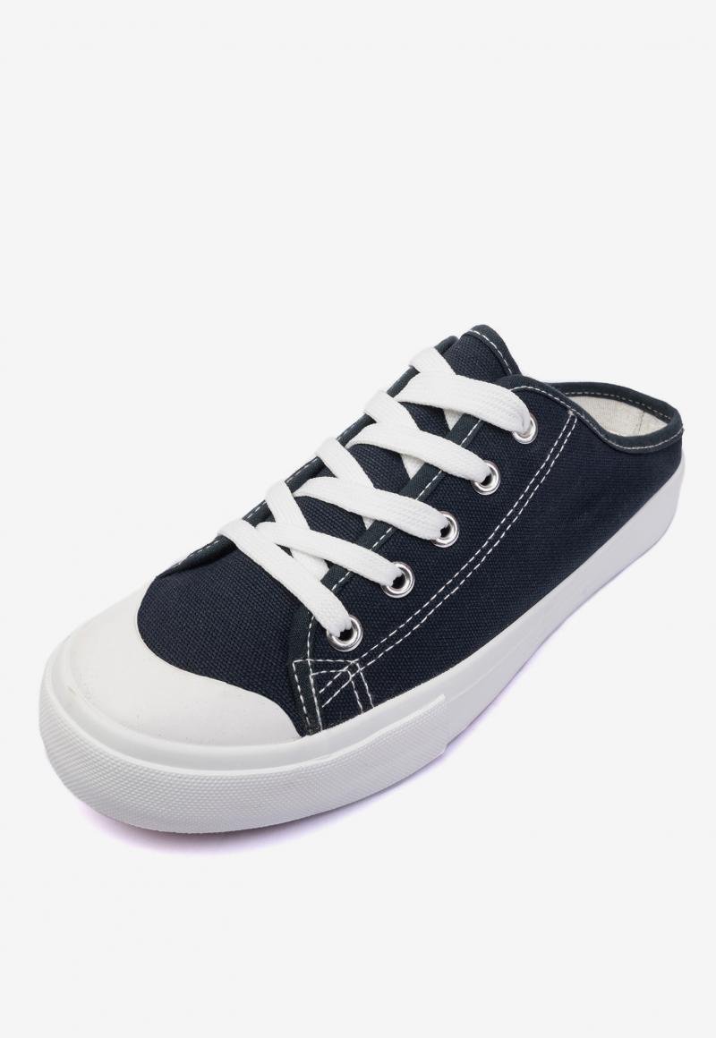 Zapatilla Mujer Azul Mule Chancleta Chancleta